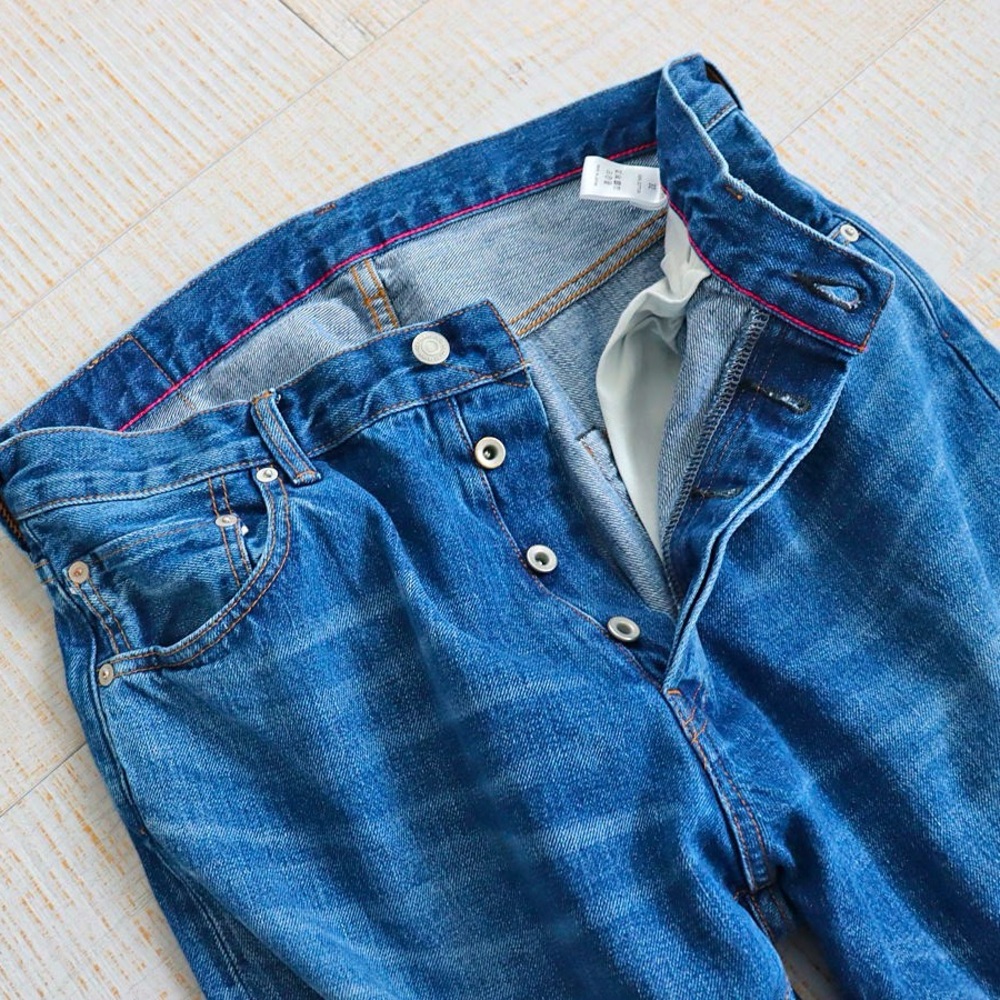 ORIDINARY FITS LOOSE ANKLE DENIM PANTS